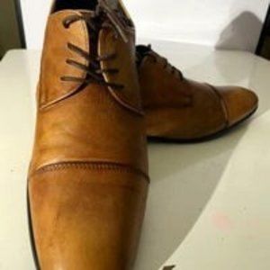 Men's ALDO leather Manzella brown shoes